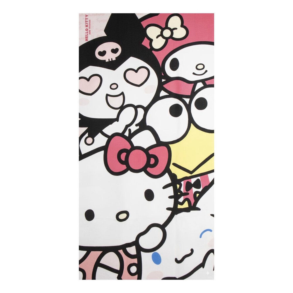 Telo mare in microfibra di Hello Kitty e amici