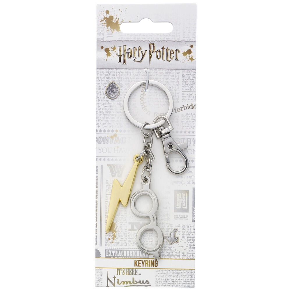 Chaveiro Harry Potter Raio e Óculos