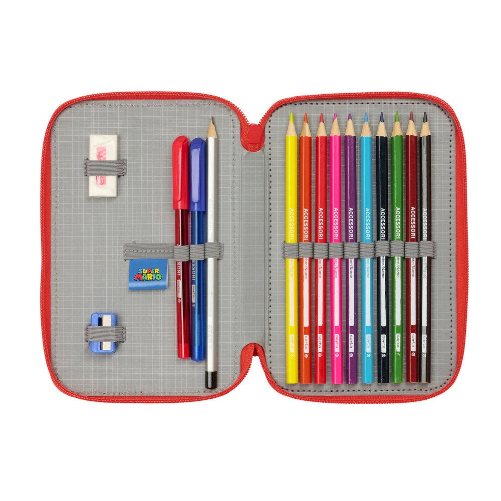 Super Mario double pencil case 29pcs
