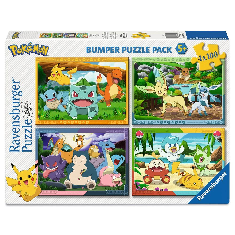 Puzzle Pokémon 4x100 pezzi