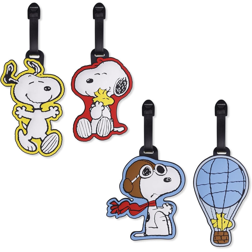 Peanuts Snoopy Set mit 4 Gepäckanhängern