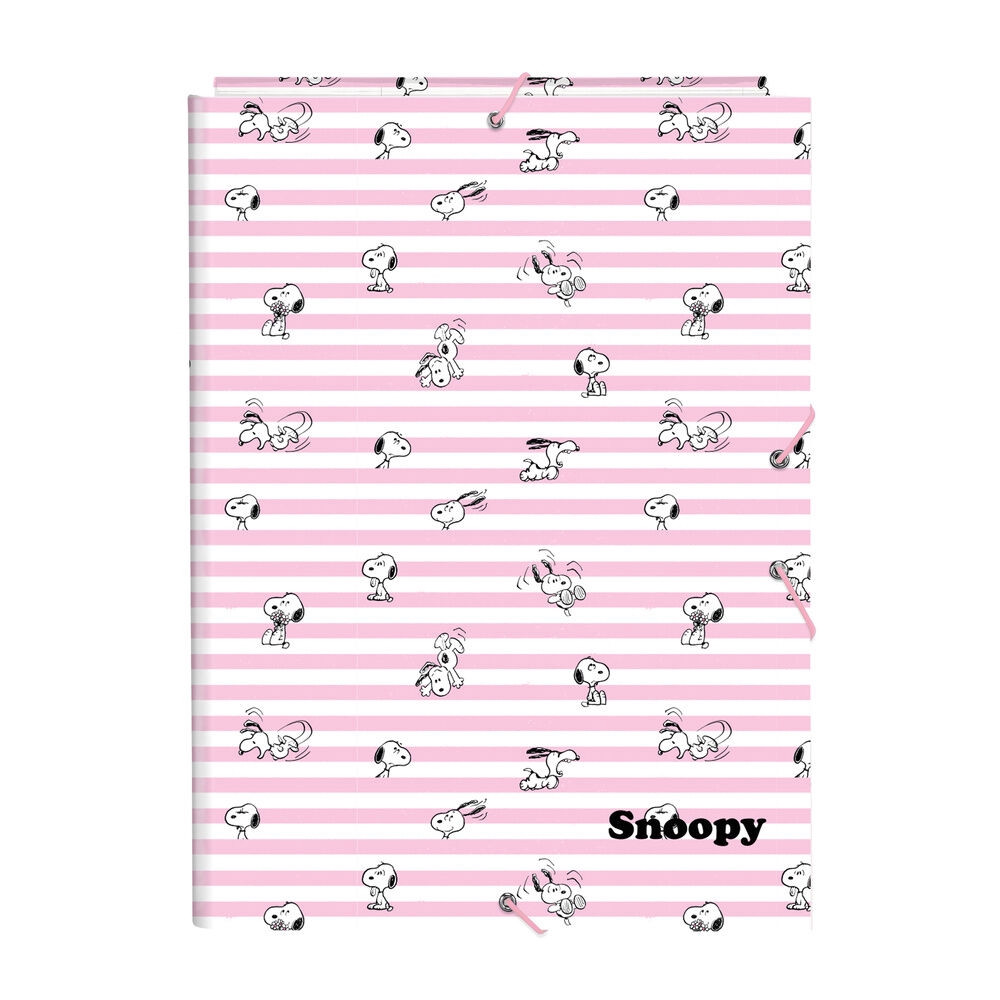 Snoopy A4 cardboard binder with flaps