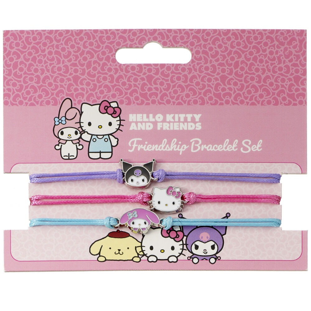 Conjunto de pulseiras Hello Kitty e Amigos