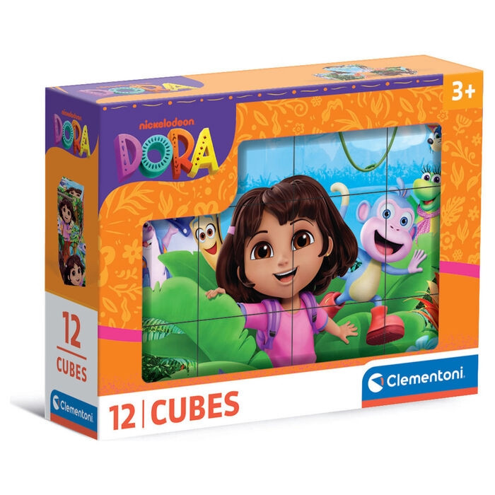 Puzzle cube Dora l'exploratrice 12 pièces