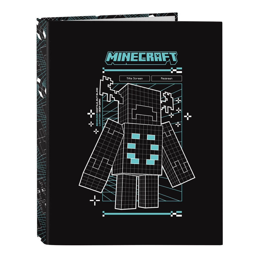 Minecraft-Bildschirm, A4-Karton, 4-Ring-Ordner