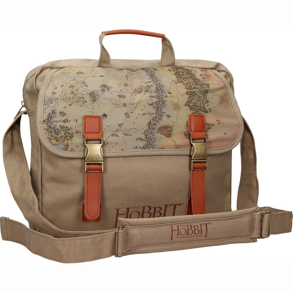 Hobbit Map fabric shoulder bag