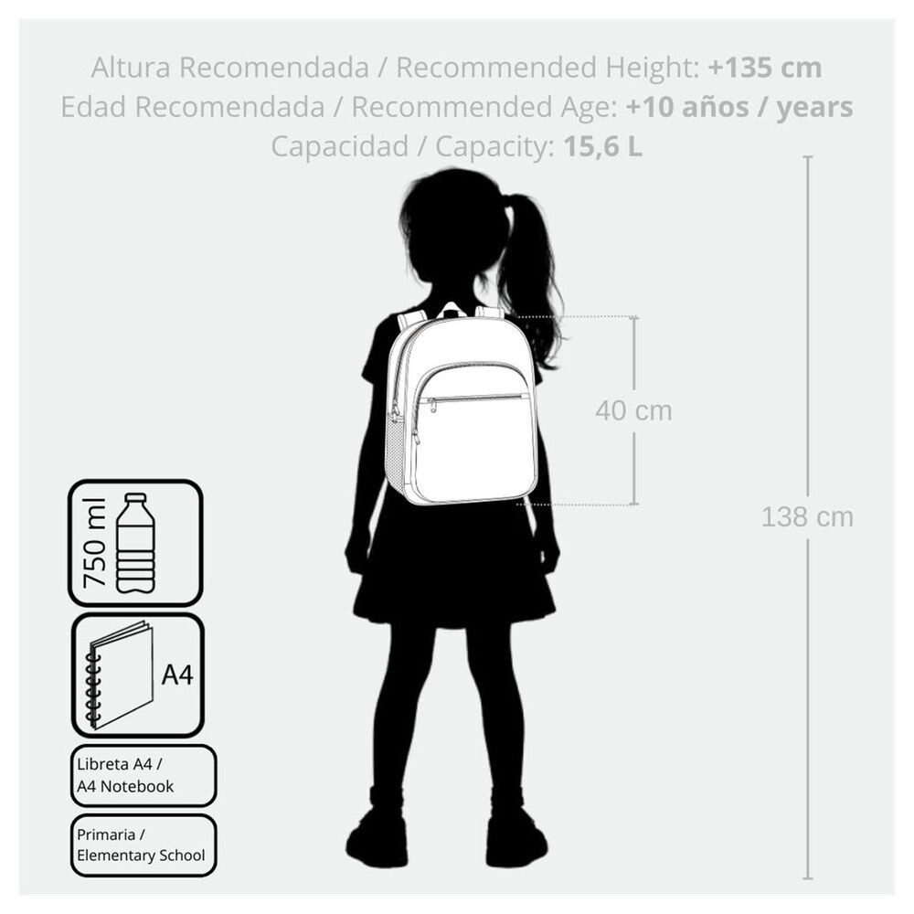 Disney Stitch Keep Going adaptable backpack 40cm