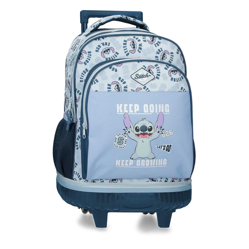 Disney Stitch Keep Going uitklapbare compacte trolley 43 cm