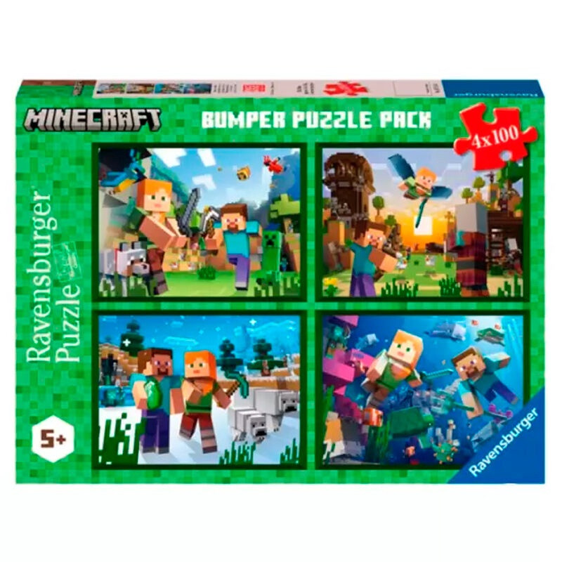 Puzzle di Minecraft 4x100 pezzi