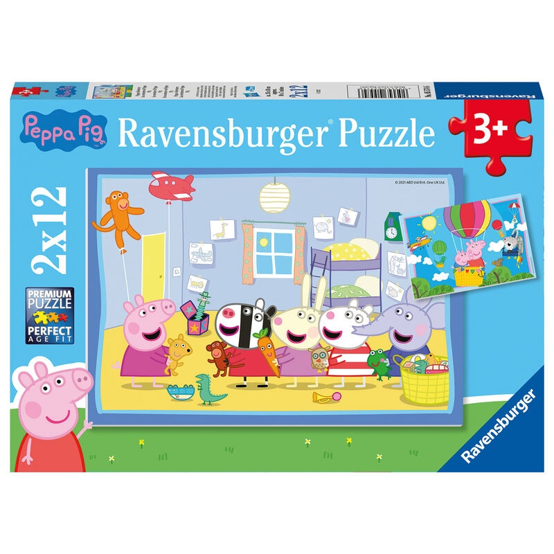 Puzzle Peppa Pig 2x12 elementów