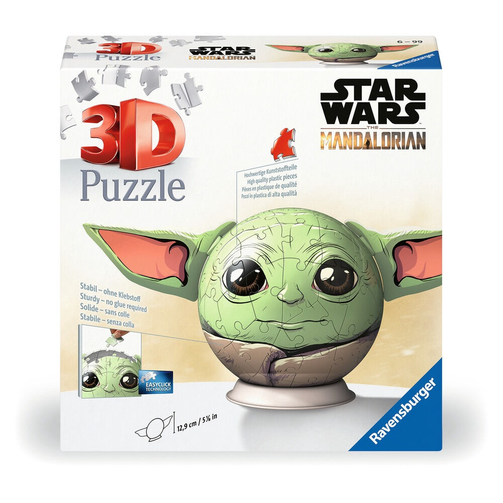 Puzzle 3D Star Wars Grogu con 72 pezzi