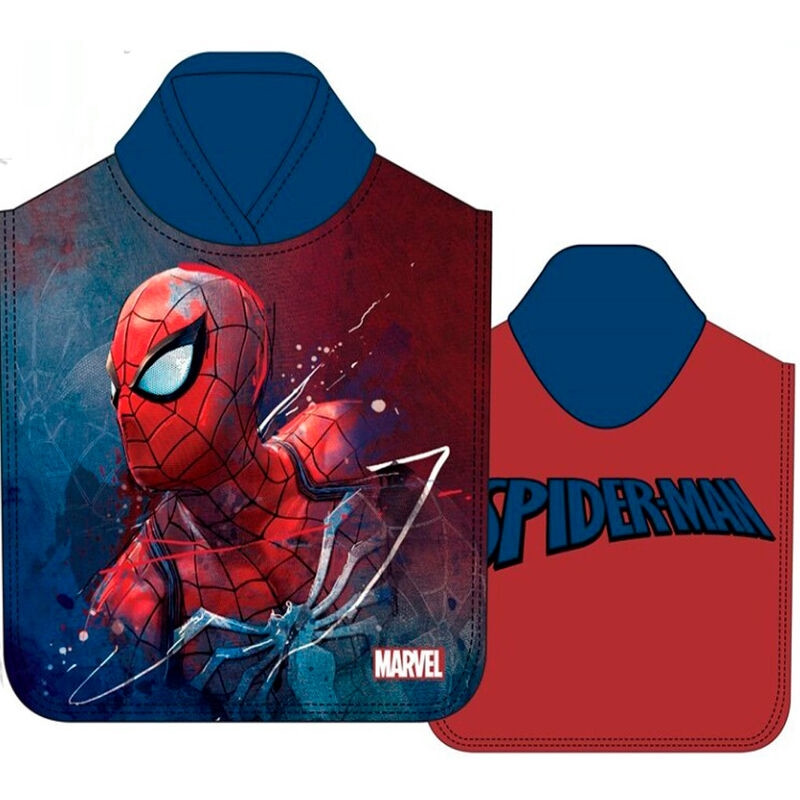 Marvel Spiderman microfibre poncho towel