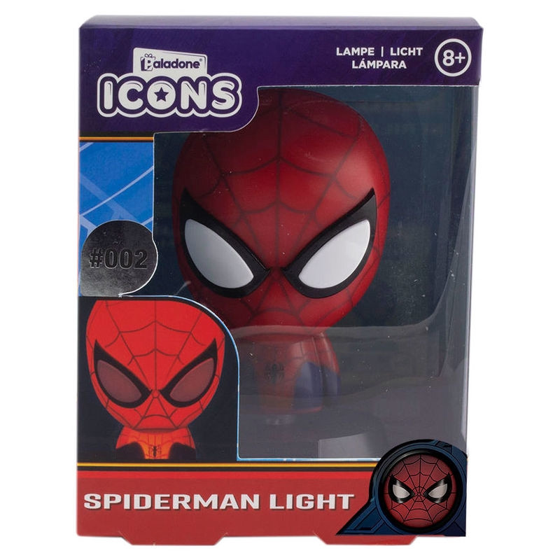 Lampada con icone di Spiderman Marvel