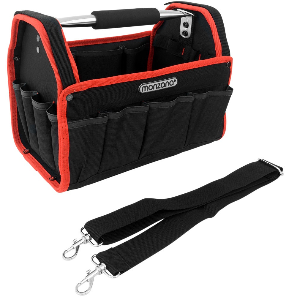 Bolsa de ferramentas aberta, 43 cm (17 polegadas), poliéster, verme...