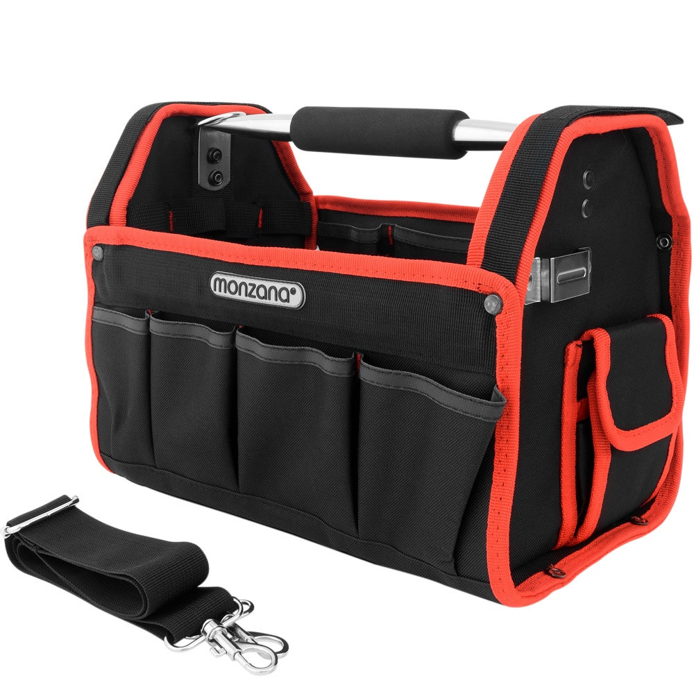 Bolsa de ferramentas aberta, 43 cm (17 polegadas), poliéster, verme...