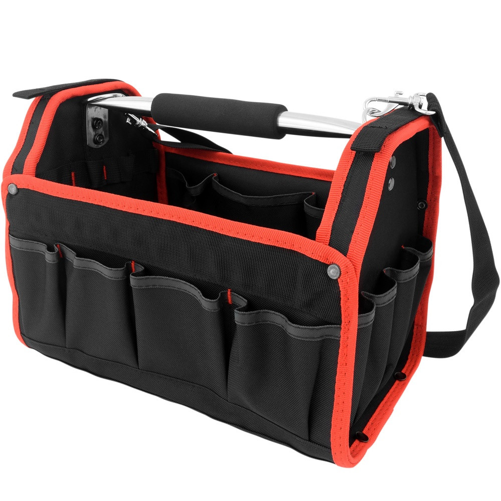 Bolsa de ferramentas aberta, 43 cm (17 polegadas), poliéster, verme...