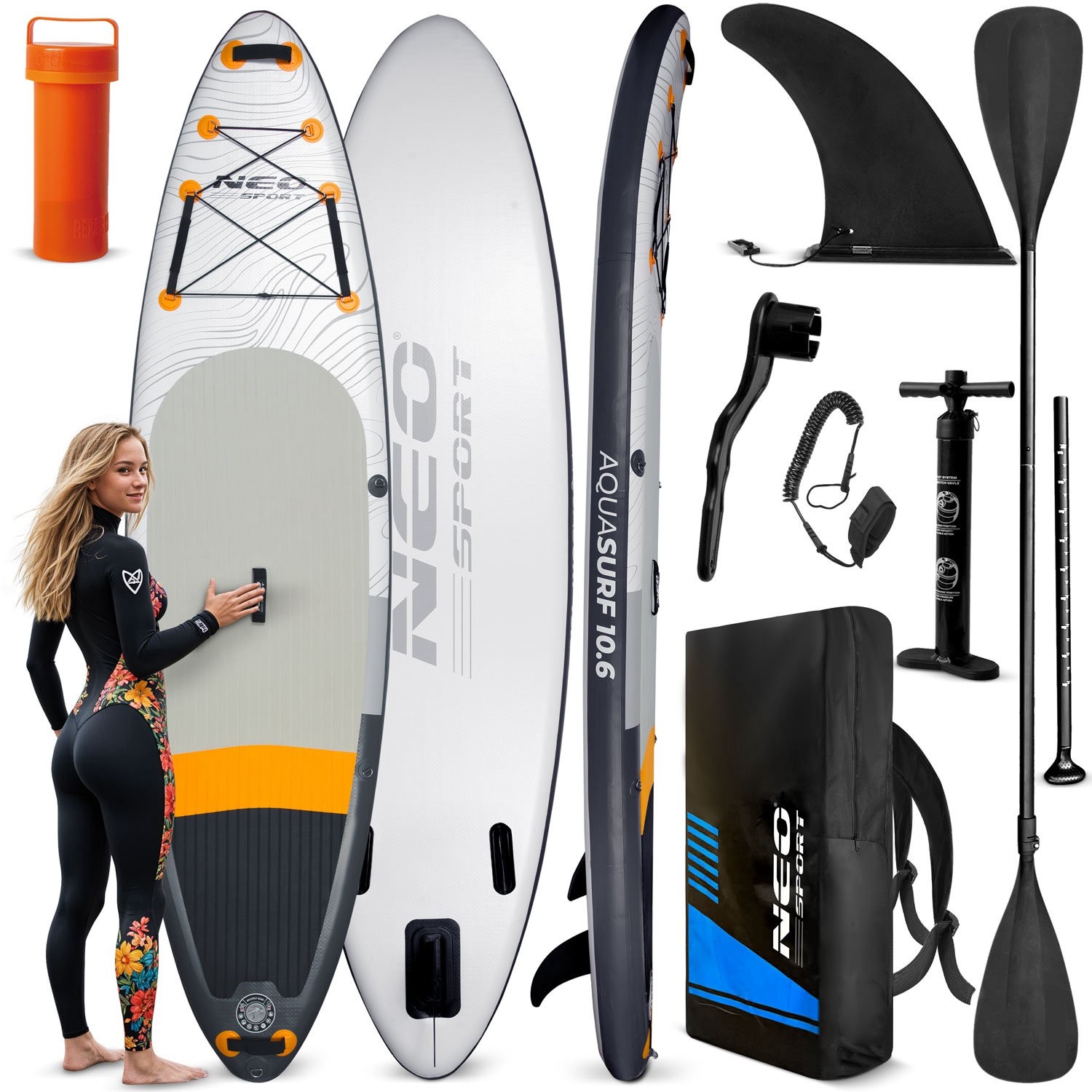 Inflatable SUP Board 320 cm with Paddle & Pump