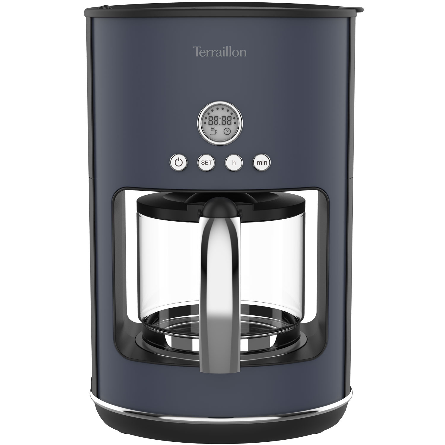 Cafetera programable – 1,25 L, 1080 W, antigoteo
