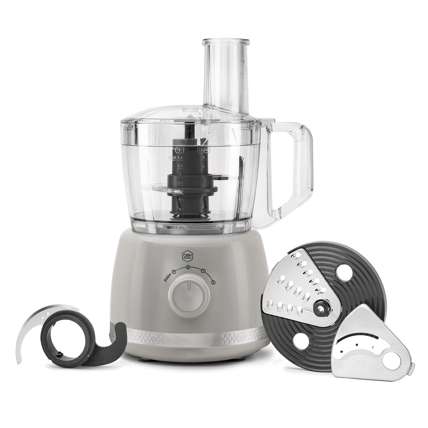 Food Processor – 2.4L, Grey, 500W, Multi-Function