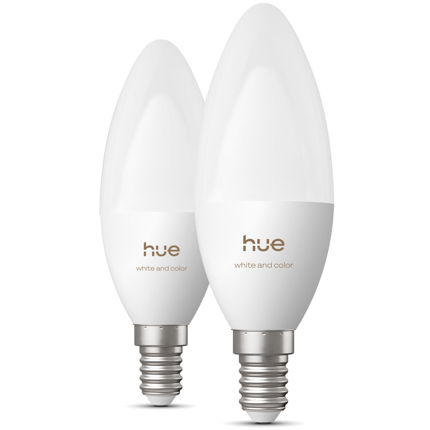 Smart E14 Kron Light Bulbs, White & Color, 2-Pack