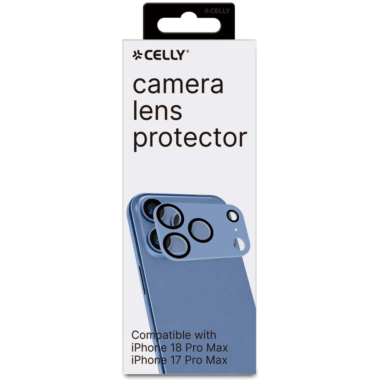 Protection d'objectif pour iPhone 18/17 Pro Max – Bleu clair