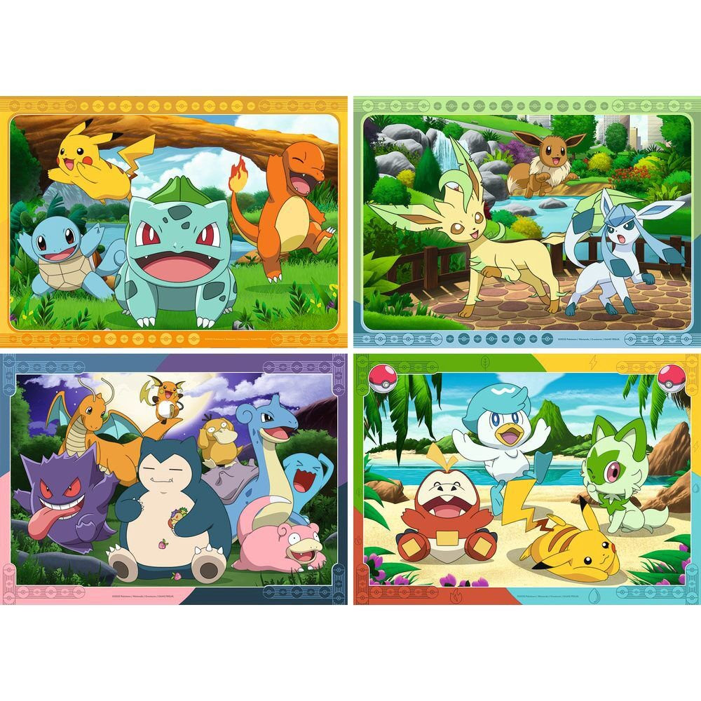 Puzzle Pokémon 4x100 pezzi