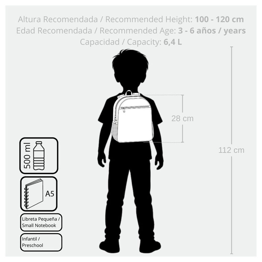 Disney Mickey High Speed adaptable backpack 28cm