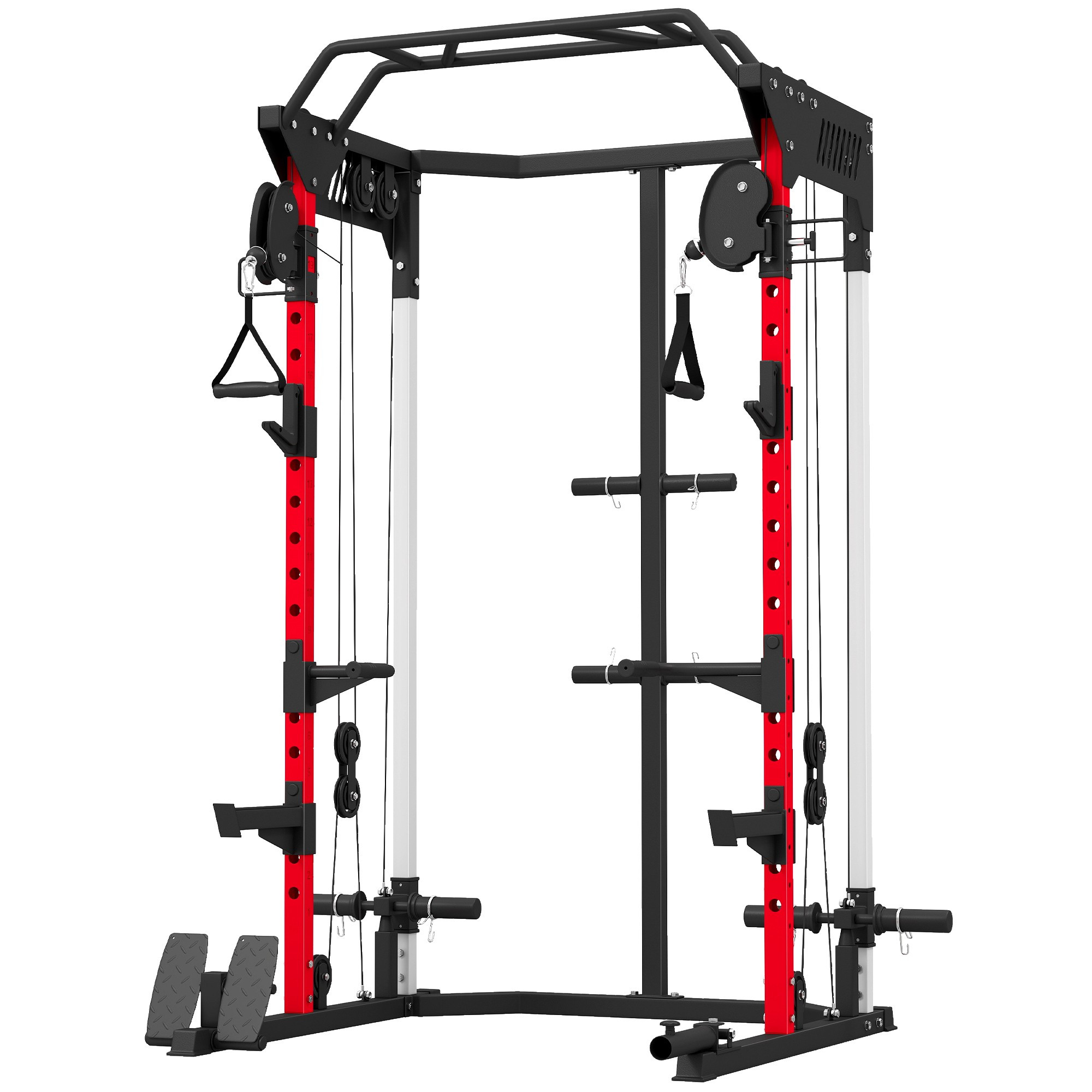 Smith Machine Power Cage with Adjustable Cable System