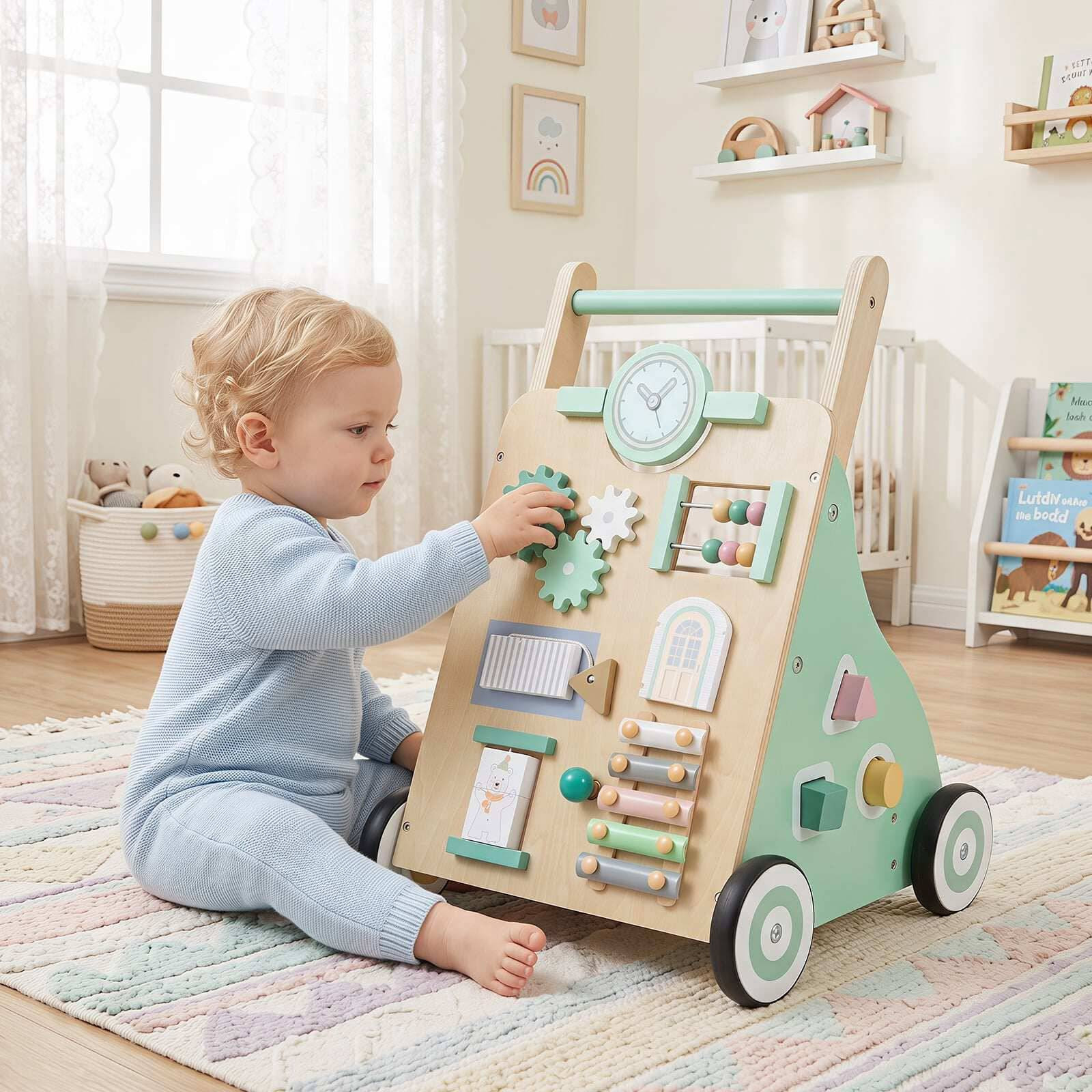 Loopwagen met activiteitencentrum - Groen