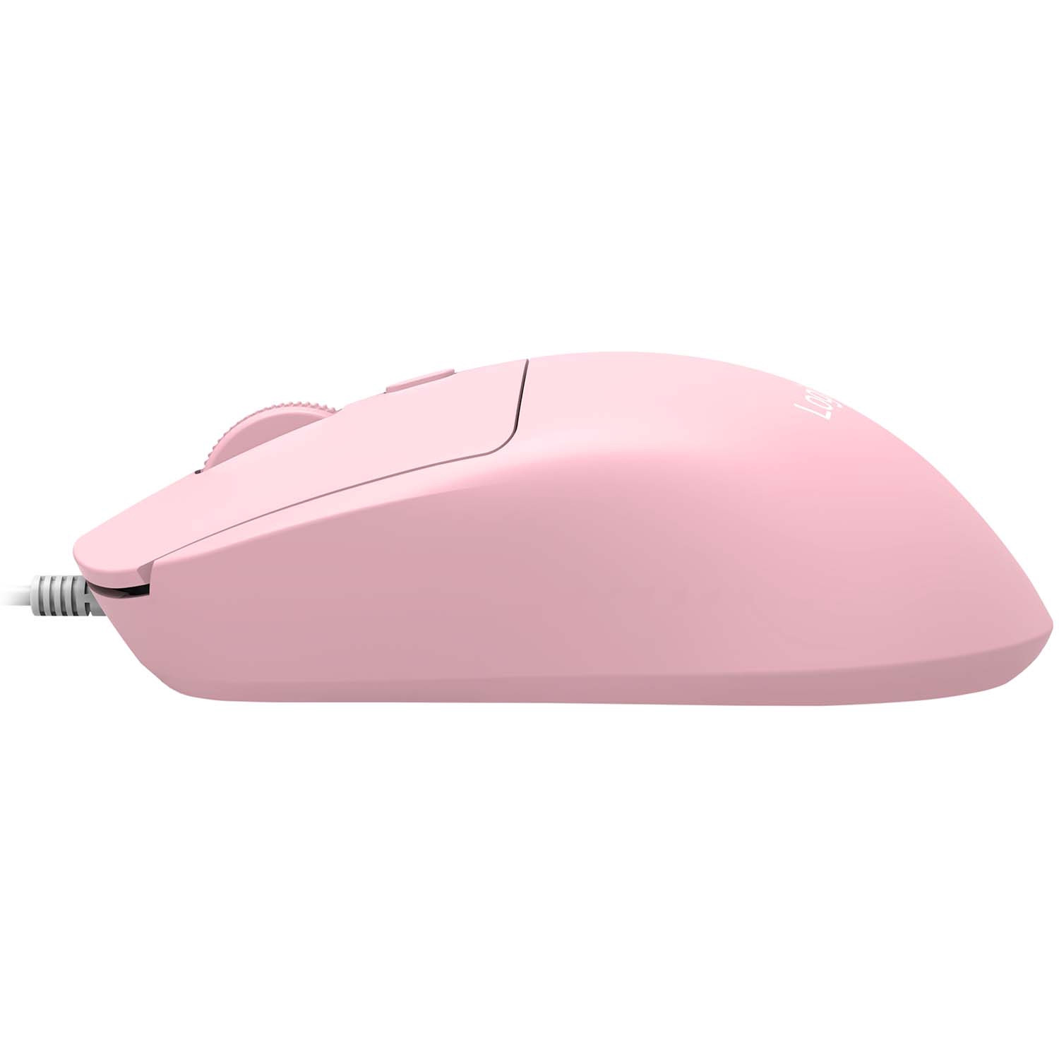 Mouse USB infantil LogiLink com 3 botões e DPI ajustável, rosa, USB-A