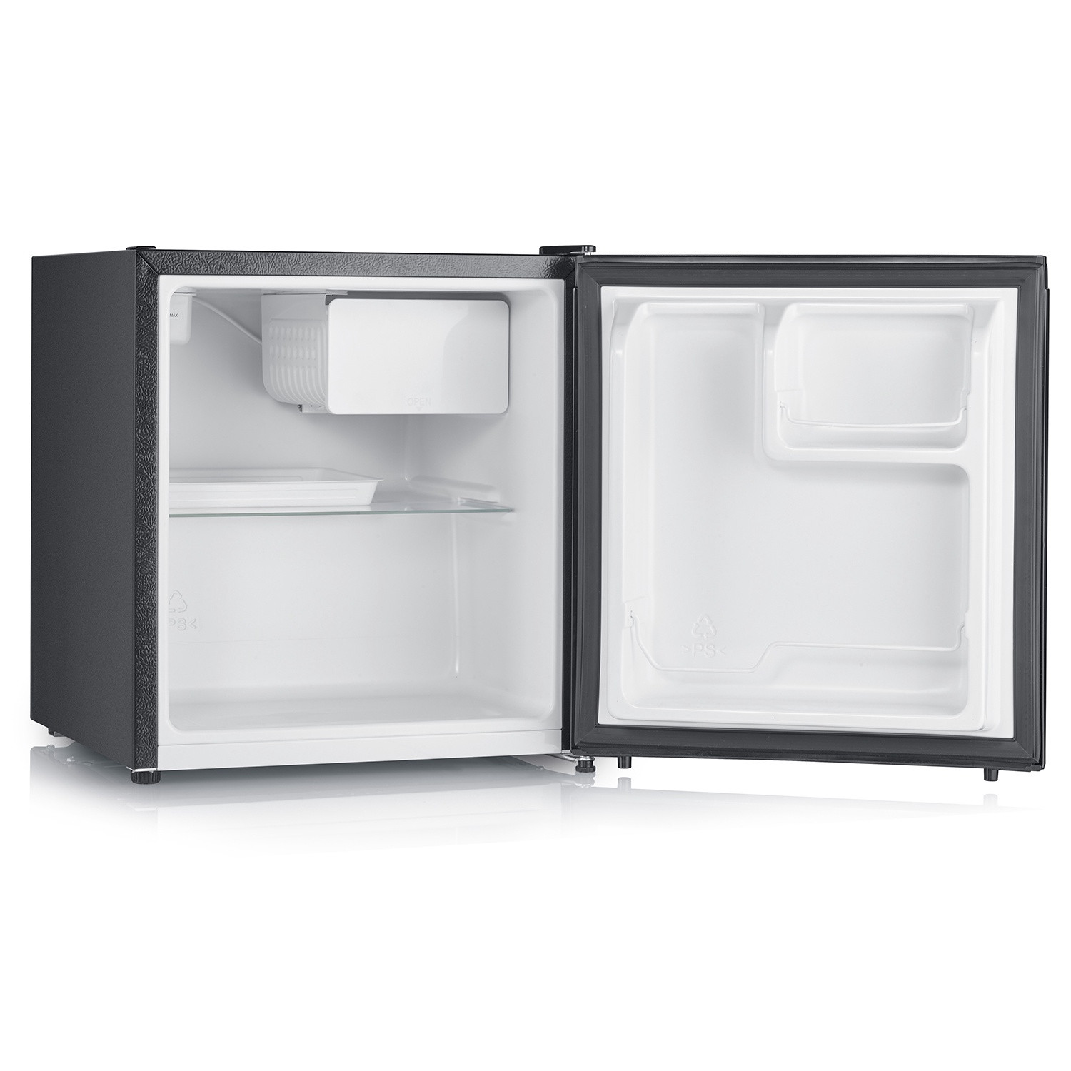 Compact Fridge 45 Litres with 5 L Low-Temp Compartment, Black, 40 d...