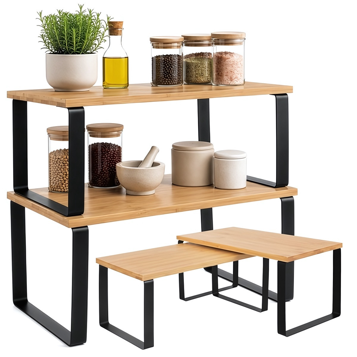 Bamboe keukenplanken - set van 2