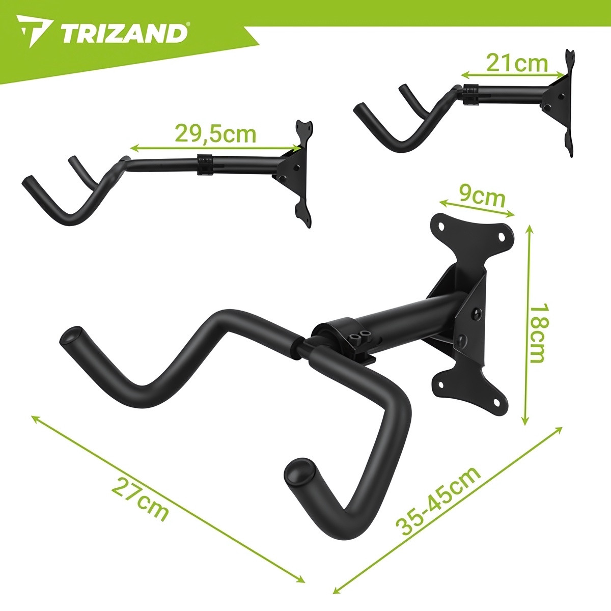 Suporte de parede para bicicletas de 30 kg, compatível com biciclet...
