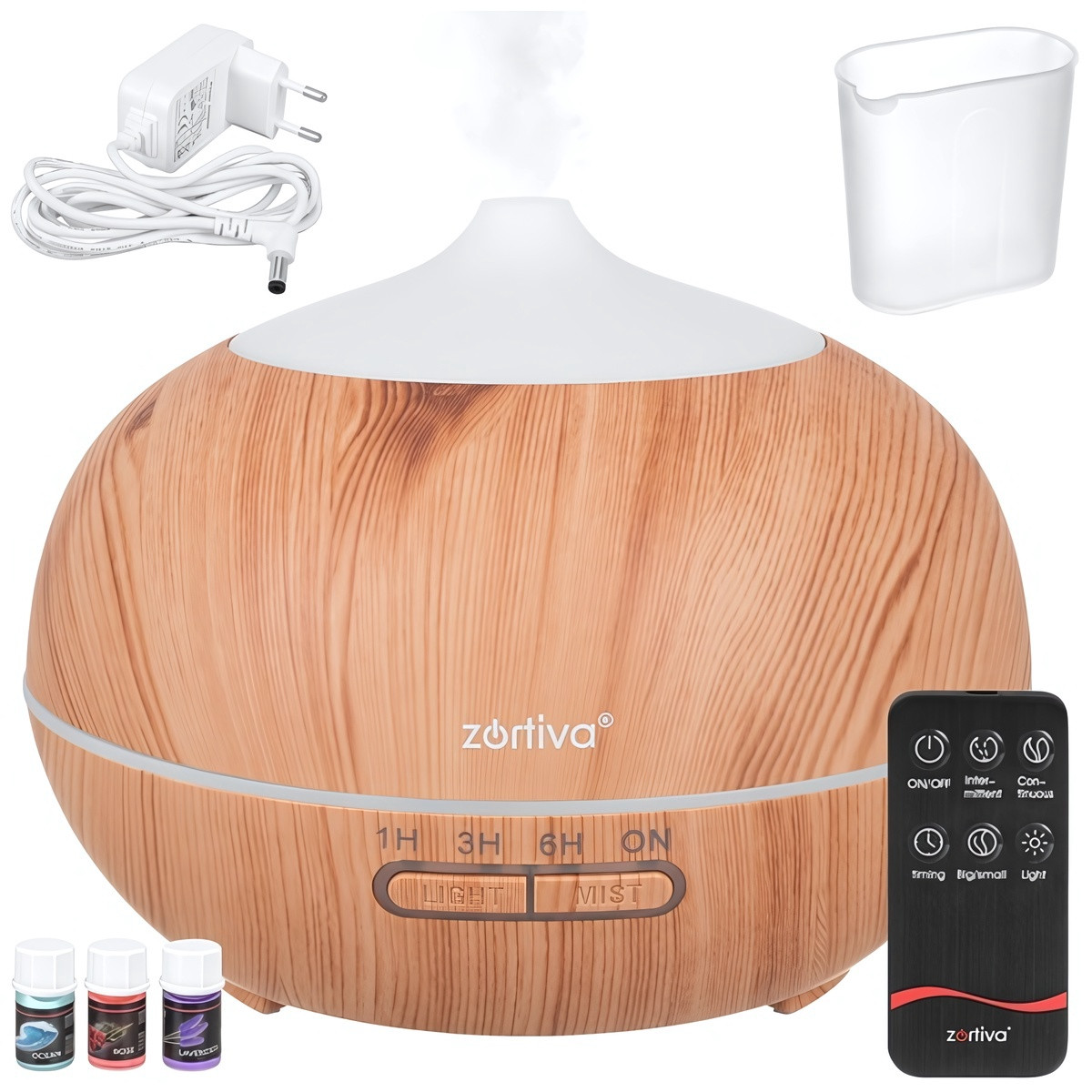 Aroma Diffuser Humidifier 400 ml with Remote Control, 8 LED Colours...