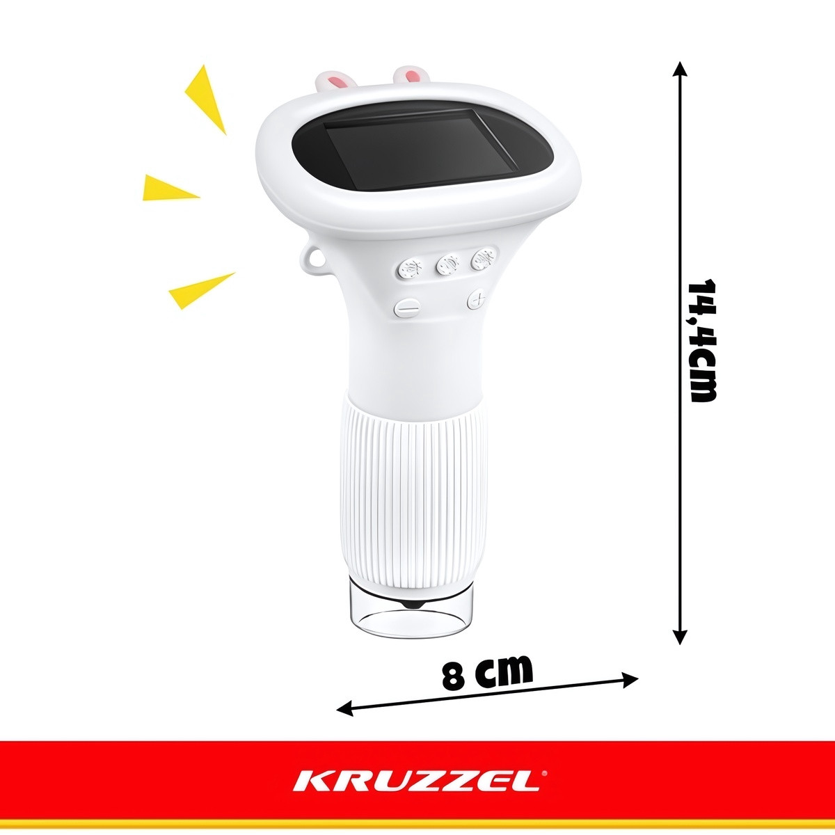 Microscópio digital infantil com ampliação de 1000x, tela IPS de 2 ...