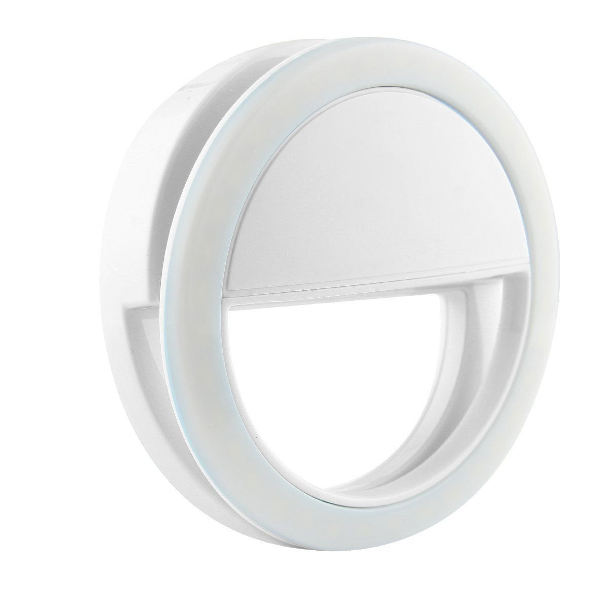 Universal Selfie Lamp / Ring with different light modes - White