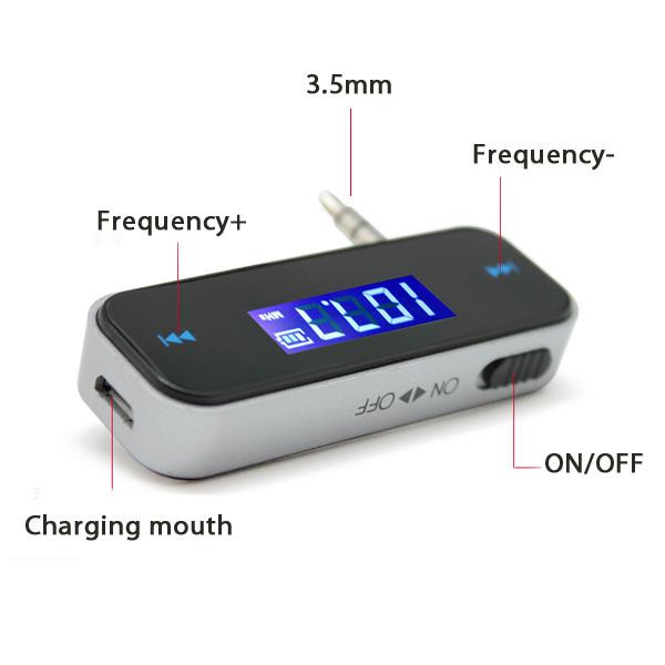 Trasmettitore FM con display LCD