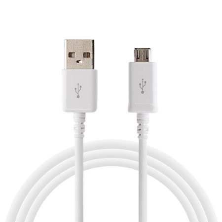 Micro USB to USB 2.0 cable for Charging and Sync - White
