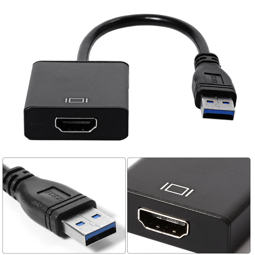 USB 3.0 zu HDMI Adapter - Schwarz