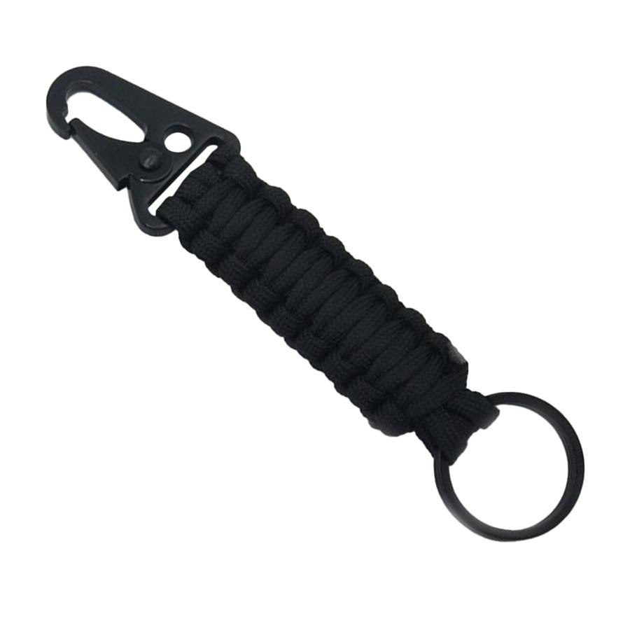 Paracord con moschettone - Nero