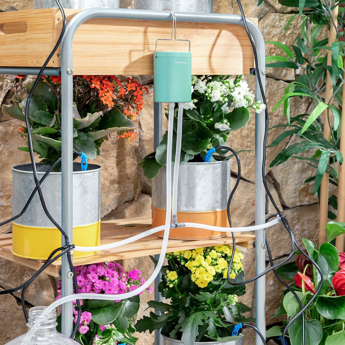 Automatic Drip Irrigation System for 8 Potted Plants