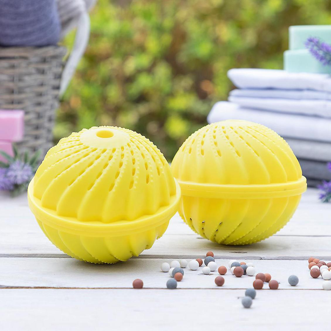 2x Laundry Balls with Ceramic Beads