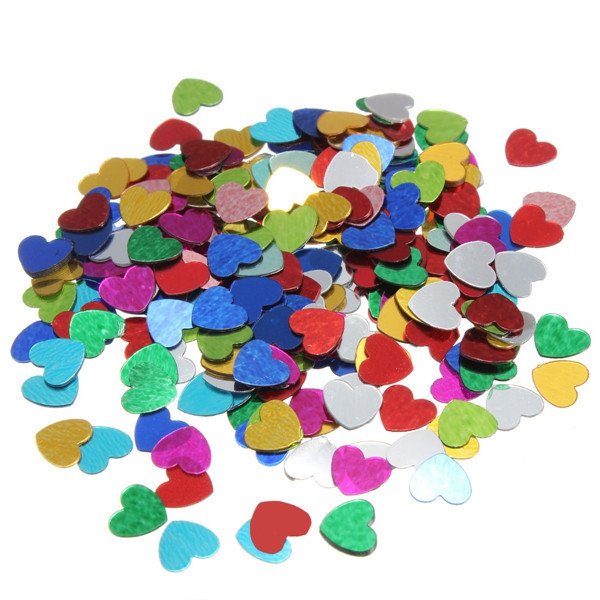 200pcs Metallic Sequins - Hearts
