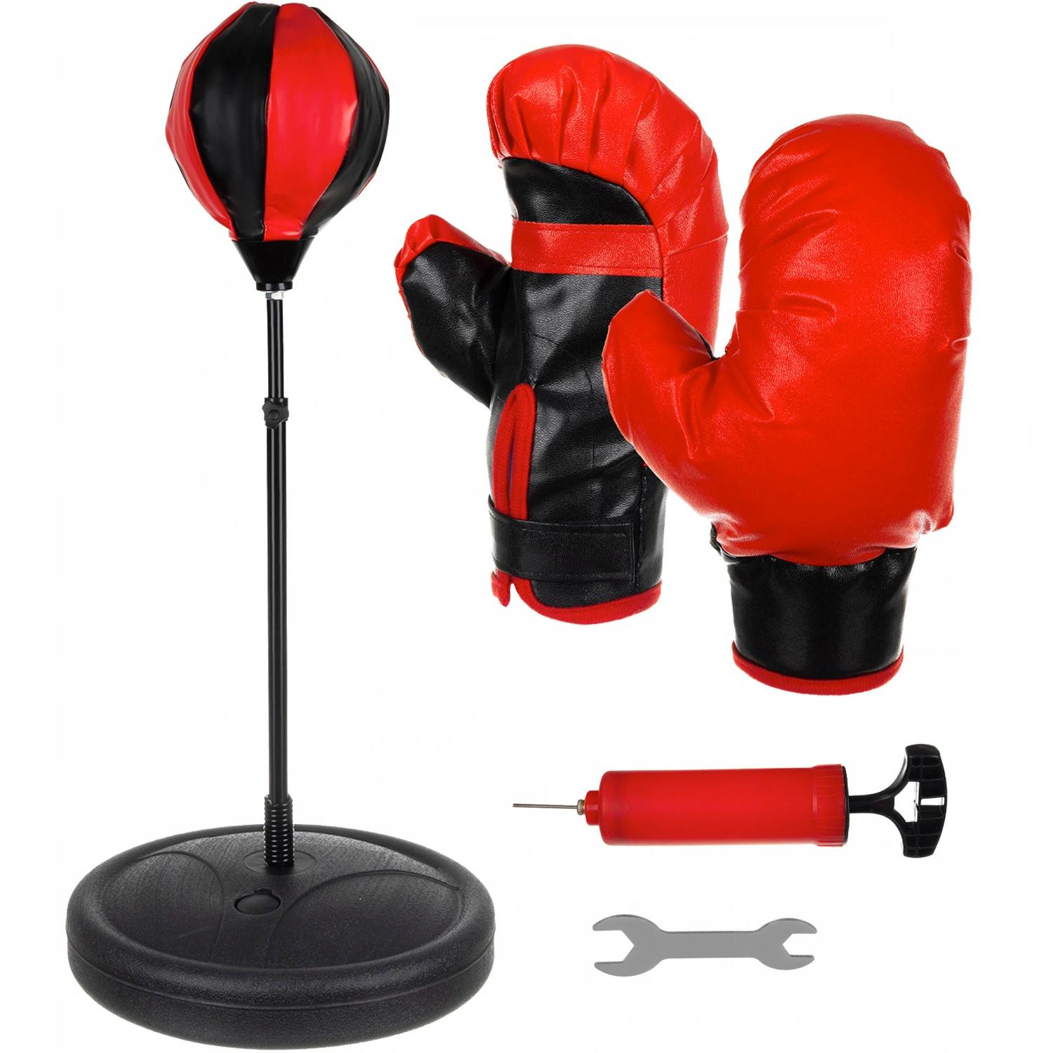 Bola de boxe com luvas de boxe para crianças