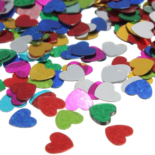 200pcs Metallic Sequins - Hearts