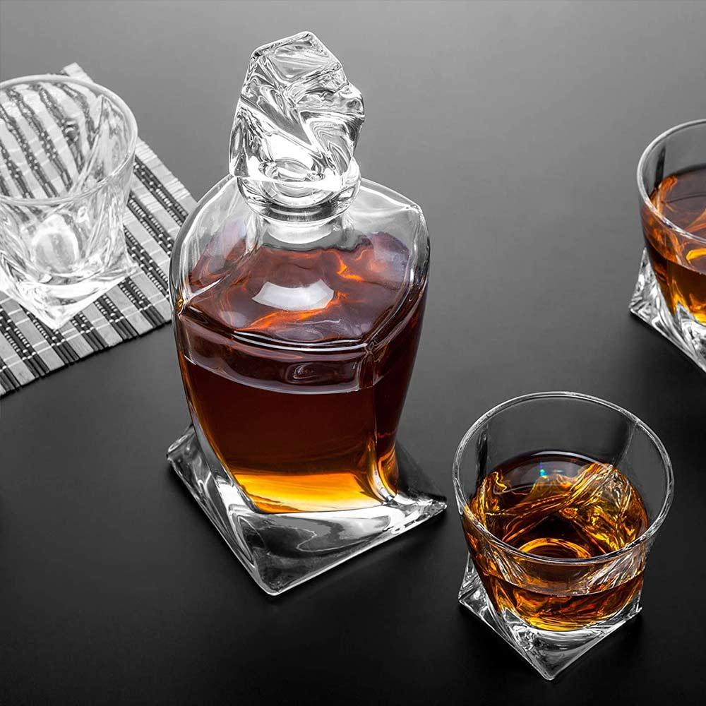 Carafe Set with Two Glasses - Twisted