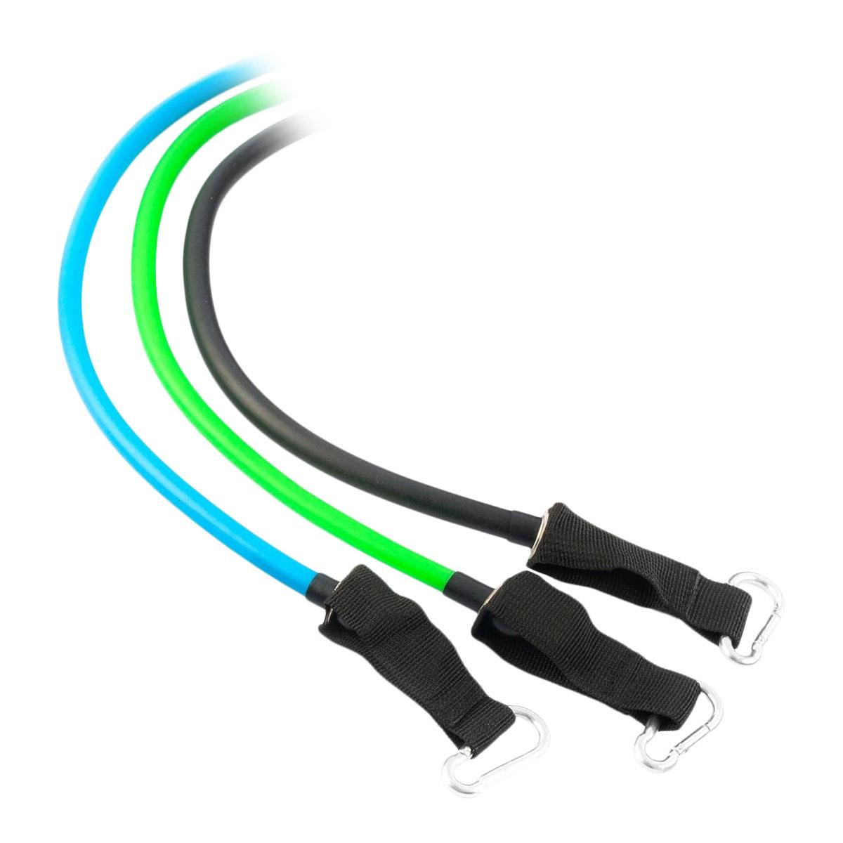 3 bandas de ejercicio con resistencia.