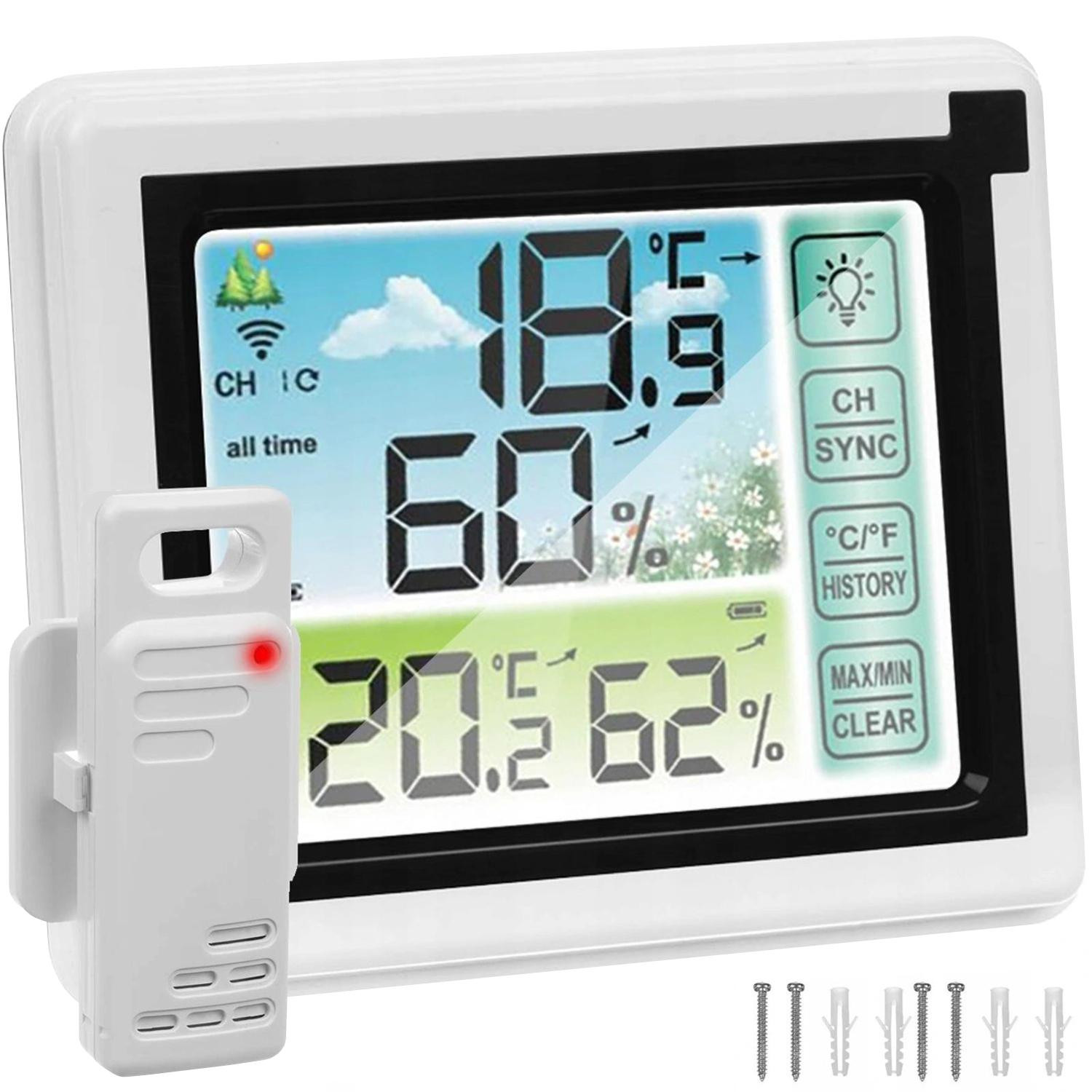 Digital Hygrometer and Thermometer - Wireless