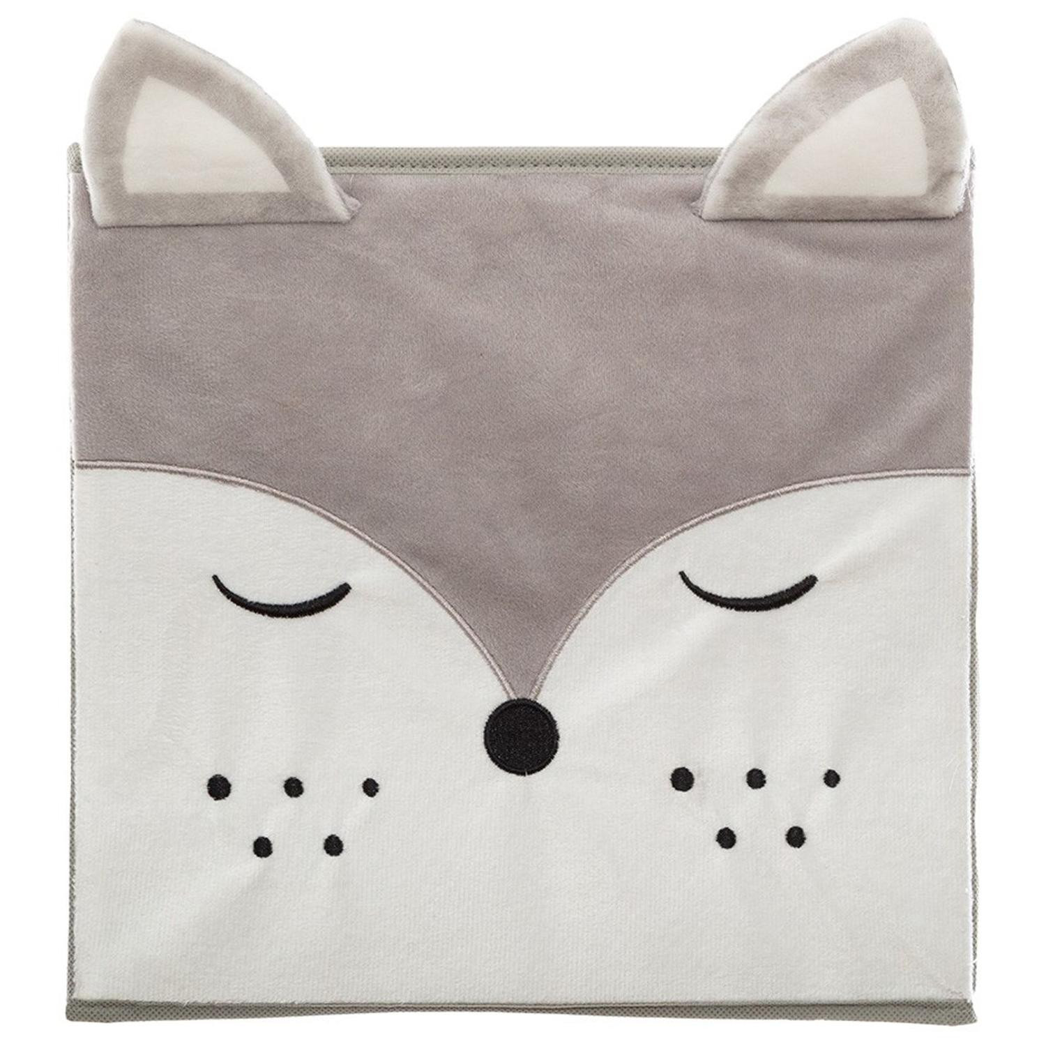 Storage Box in Fabric, Fox - Grey