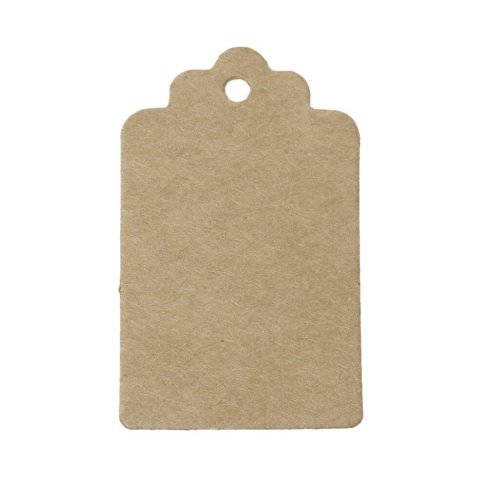 100x Paper Labels - Brown